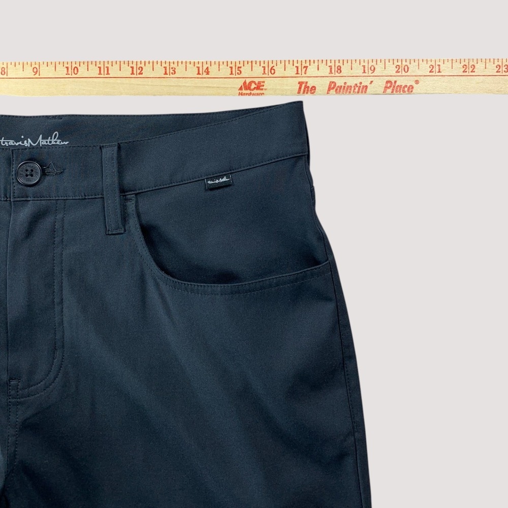 Travis Mathew Open To Close Golf Pants Mens 34x32 Black Performance 5-Pkt 1MT435 - Picture 5 of 10